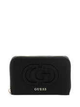GUESS 1 USCITA Guess Calebra Slg Medium Zip Around Portafoglio Donna Black - Nero BLACK